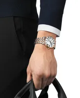 Tissot Men's Swiss Automatic Carson Premium Powermatic 80 Two-Tone Stainless Steel Bracelet Watch 40mm