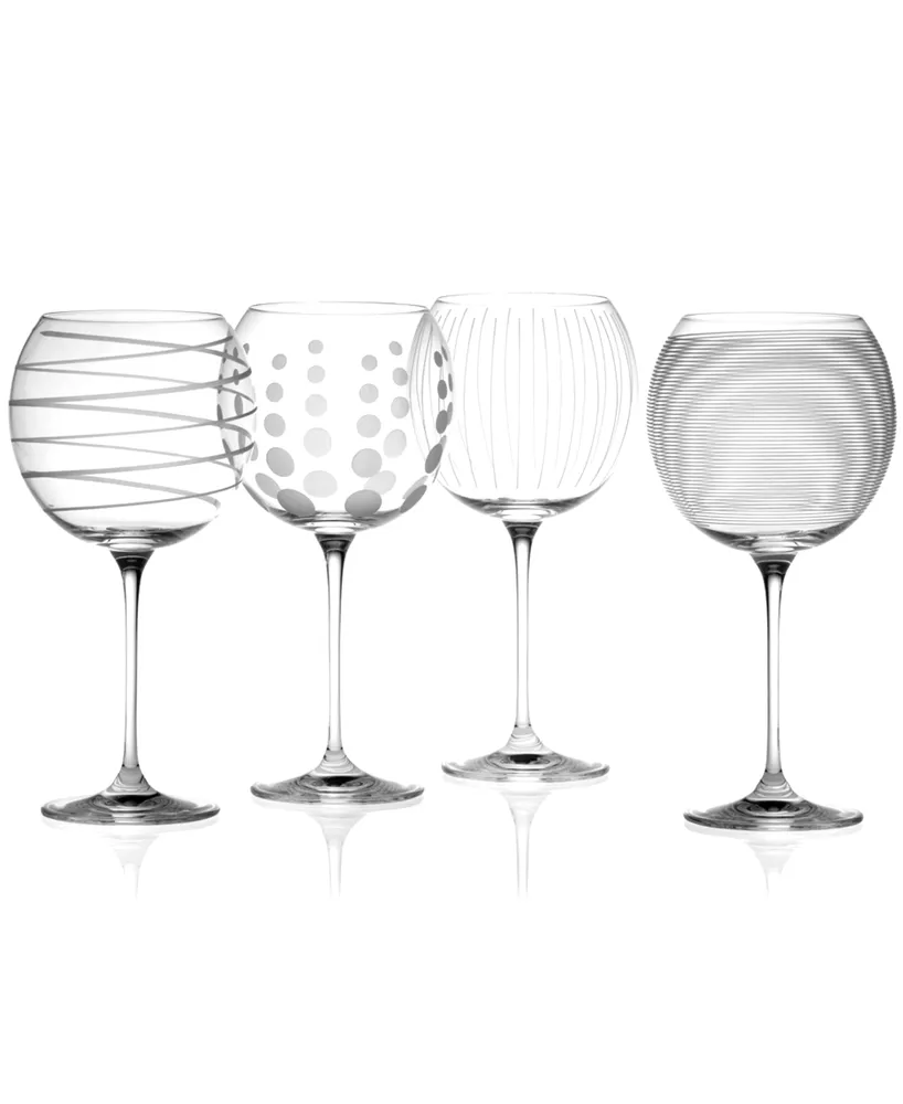Mikasa "Clear Cheers" Balloon Goblets, Set Of 4