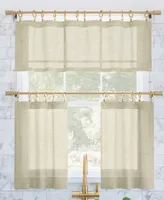 Archaeo Slub Textured Cafe Curtain Pair, 56" x 24"