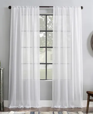 Slub Textured Linen Blend Curtain