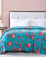 Betsey Johnson Bouquet Day Ultra Soft Plush Blanket