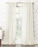 Silvia 50" x 120" Crushed Semi-Sheer Curtain Panel