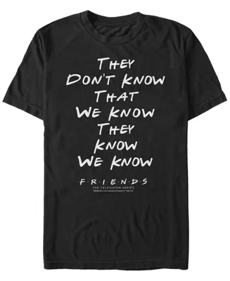 Fifth Sun Men's Friends They Don't Know Short Sleeve T-shirt
