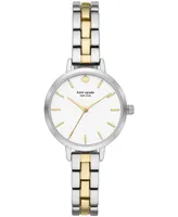 kate spade new york Women's Metro Two-Tone Stainless Steel Bracelet Watch 30mm