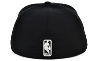 Men's New Era Black Chicago Bulls and White Logo 59FIFTY Fitted Hat