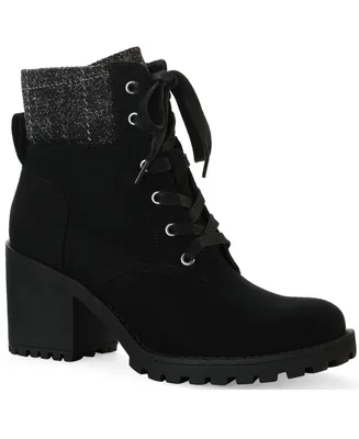 Sun + Stone Romina Lace-up Hiker Booties, Created for Macy's