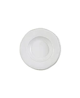 Vietri Lastra White Rimmed Pasta Bowl