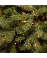 National Tree 6' "Feel Real" Downswept Douglas Fir Hinged Tree with 600 Clear Lights