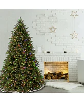 National Tree 7 .5' "Feel Real" Jersey Fraser Fir Hinged Tree with 1250 Multi Lights