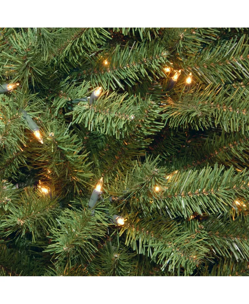 National Tree Company ft. North Valley Spruce Tree with Clear Lights