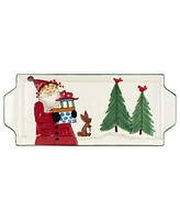 Old St. Nick Handled Rectangular Platter