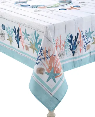 Laural Home Coastal Reef 70x84 Tablecloth