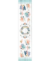 Laural Home Coastal Reef 13x72 Table Runner