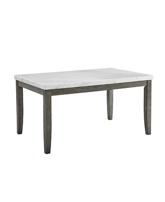 Closeout! Emily Marble Rectangular Dining Table