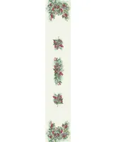 Laural Home Winter Garland Table Runner -13"x 72"