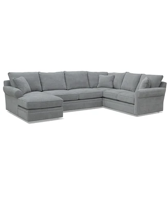 Closeout! Zaniel 138" 3PC Fabric Sectional with Chaise, Created for Macy's