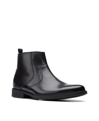 Clarks Men's Whiddon Leather Zip Boot
