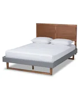 Allegra Mid-Century Modern Queen Size Platform Bed