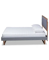 Emele Modern Transitional Full Size Platform Bed