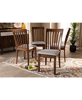 Minette Modern and Contemporary Dining Chair Set, Set of 4