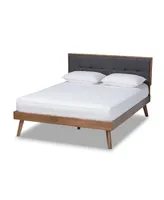 Alke Mid-Century Modern Queen Platform Bed