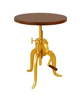 Reilly Adjustable Crank Accent Table