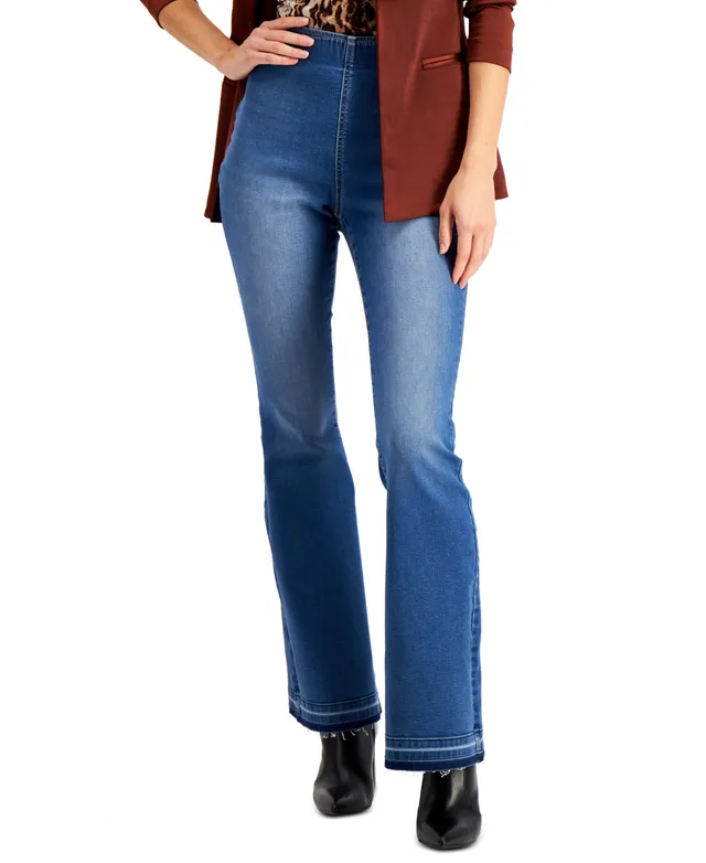 INC International Concepts Women's High Rise Crop Flare Pull-On Jean,  Created for Macy's - Macy's