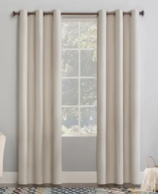 No. 918 Lindstrom Textured Draft Shield Grommet Curtain Panel, 40" x 84"