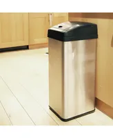 iTouchless 13 Gal Stainless Steel Sensor Trash Can with Deodorizer & Ac Adapter