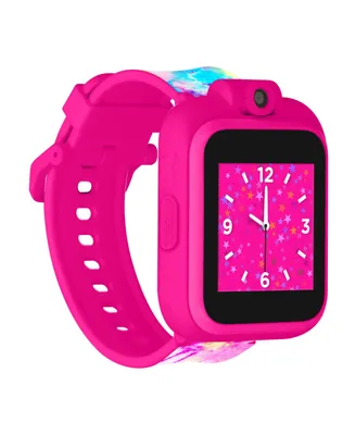 Kid's Playzoom 2 Pink, Blue and Yellow Tie Dye Tpu Strap Smart Watch 41mm