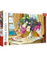 Jigsaw Puzzle Flowers in The Morning, 1000 Piece