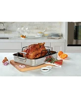 Viking 3-Ply Stainless Steel Roasting Pan with Nonstick Rack