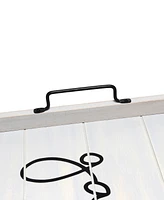 Elegant Designs Decorative Wood Serving Tray with Handles - Gather