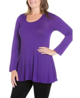 Women's Plus Poised Swing Tunic Top