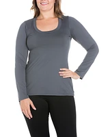 Women's Plus Size Long Sleeves T-Shirt