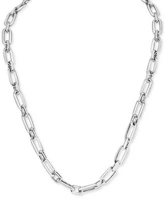 Effy Men's Large Oval Link 22" Chain Necklace in Sterling Silver