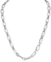Effy Men's Large Oval Link 22" Chain Necklace in Sterling Silver