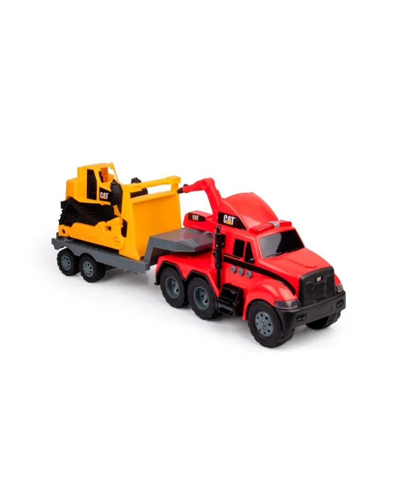 FunRise Cat Heavy Movers Fire Truck with Bulldozer