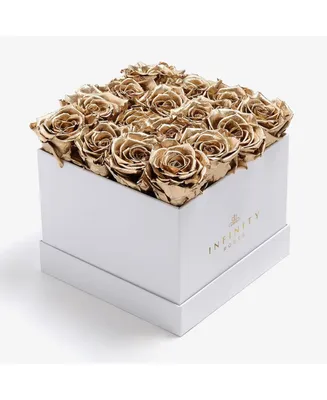 Square Box of Real Roses Preserved to Last Over A