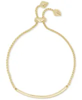 Kendra Scott 14k Gold-Plated Multicolor Baguette-Cut Nano Gem Slider Bracelet