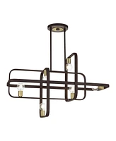 Bergamo 6 Lights Linear Chandelier