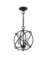 Aria 3 Lights Convertible Chandelier or Semi Flush