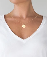 Disney Mickey Mouse Medallion 18" Pendant Necklace in 18k Rose Gold-Plated Sterling Silver