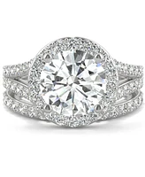 Charles & Colvard Moissanite Bridal Set (3-5/8 ct. t.w. Diamond Equivalent) 14k White Gold
