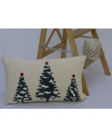 Chicos Home Evergreen Trees Decorative Pillow, 14" x 24"