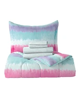 Dream Factory Kids Tie Dye Stripe Comforter Set