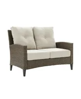 Rockport Outdoor Wicker High Back Loveseat