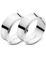 Georg Jensen Pyramid Napkin Ring, 2 Piece