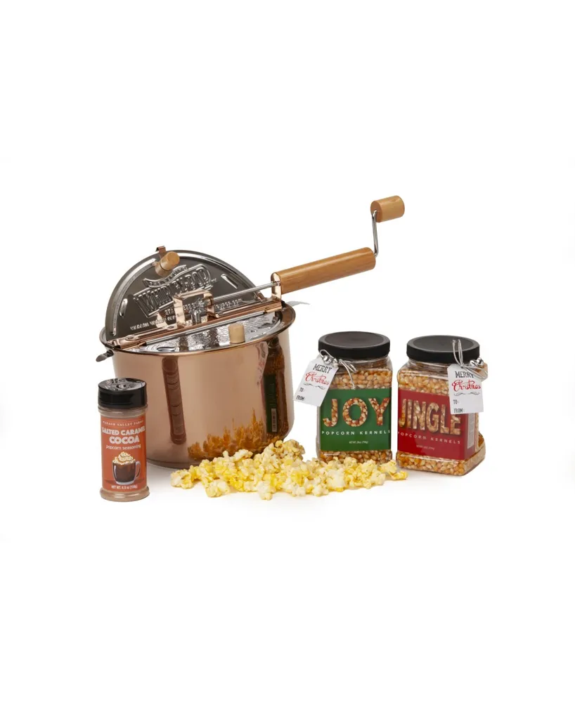 Wabash Valley Farms Copper Plated Stainless Steel Whirley Popcorn Maker