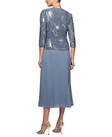 Alex Evenings 2-Pc. Embellished Jacket & A-Line Dress Set